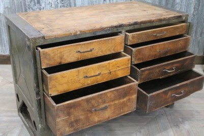 vintage metal drawer unit